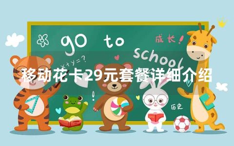 移动花卡29元套餐详细介绍
