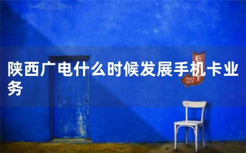 陕西广电什么时候发展手机卡业务