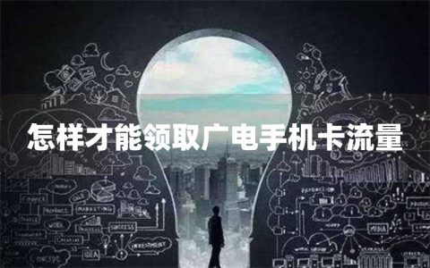 怎样才能领取广电手机卡流量