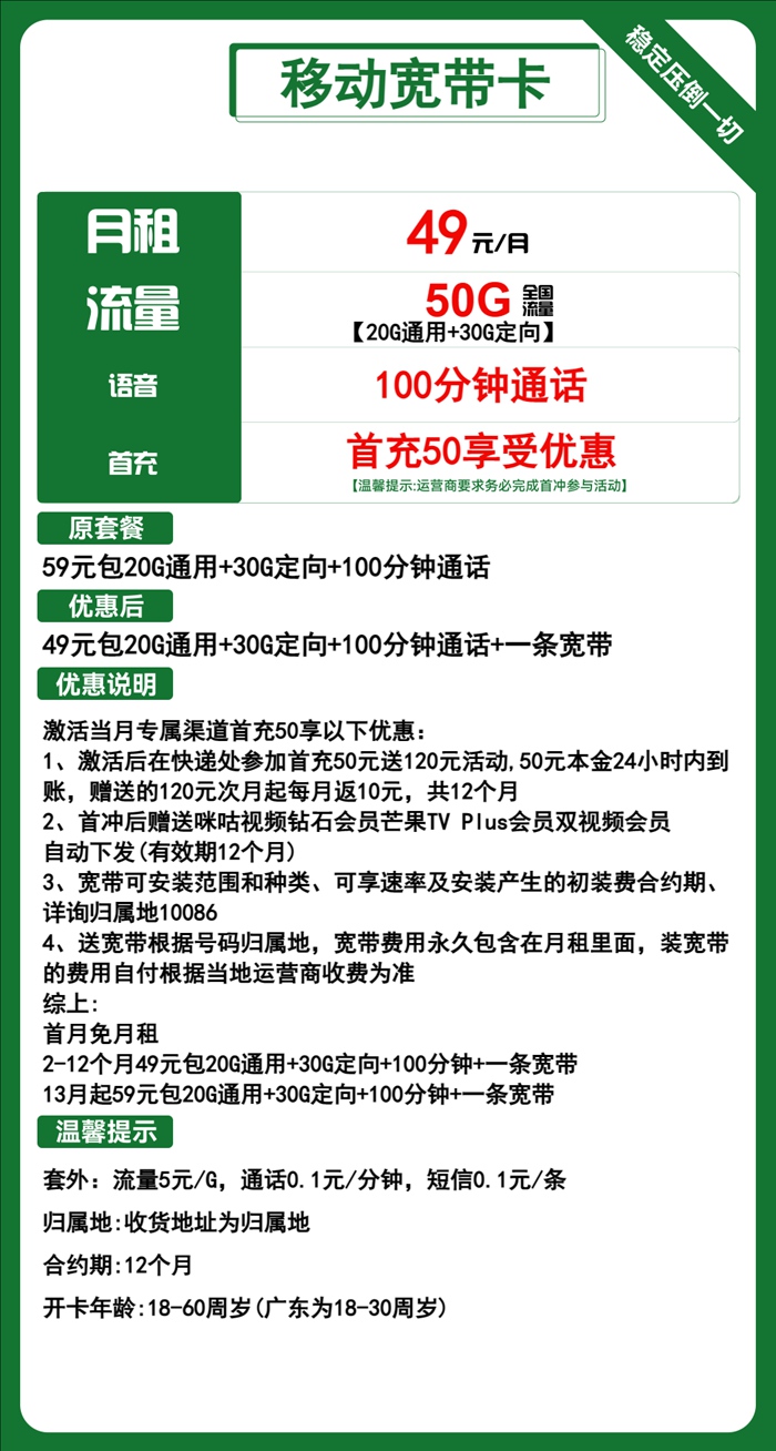 中国移动卡哪个套餐最划算？2024移动卡超划算套餐推荐